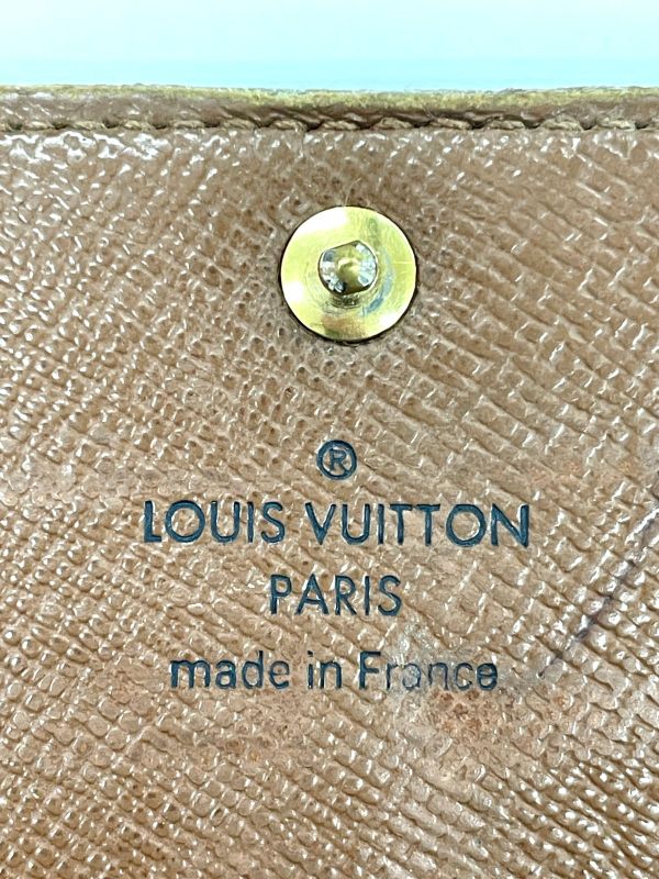 Louis Vuitton Monogram Portefeuille Sarah Long Wallet M61734 Brown Made In
