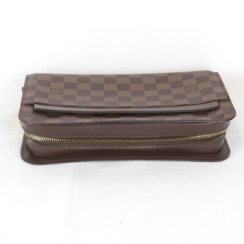 Louis Vuitton Saint Louis N51993 Clutch Bag In Damier Canvas Brown