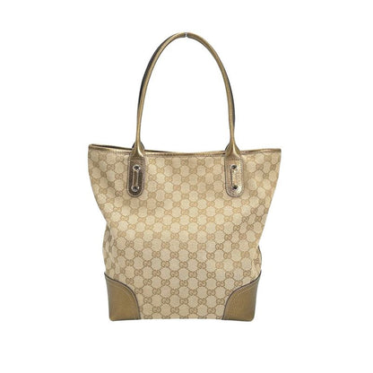 Gucci 181779 Handbag Canvas Tote Bag Gucci Beige