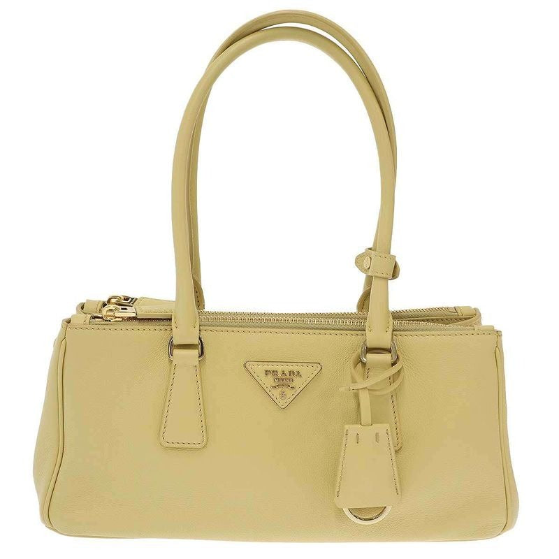 Prada Galleria Bag Medium Leather Shoulder Yellow