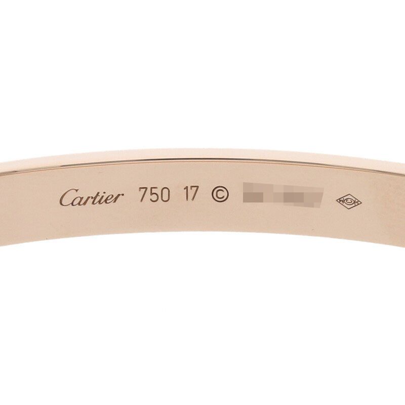 Cartier LOVE Bracelet 18K Pink Gold Love Bracelet Men's 17