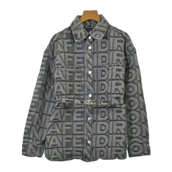 Fendi Denim Jacket Gray