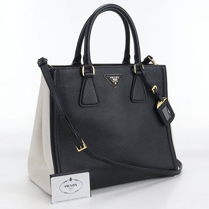 Prada 2-Way Galleria Tote Leather Black