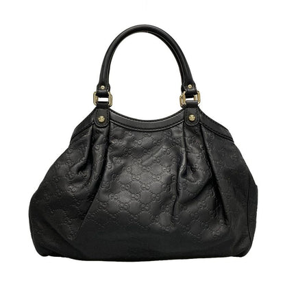 Gucci Tote Bag Sookie/shima Line 211944 Black Leather