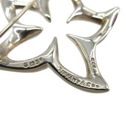 Tiffany & Co Plumeria Flower Brooch 925 Silver 0407 Tiffany & Co