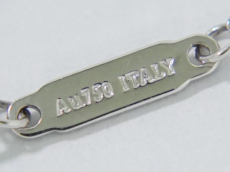 Authentic Tiffany & Co Tiffany & Co T Two Open Vertical Bar Au750 WG Necklace