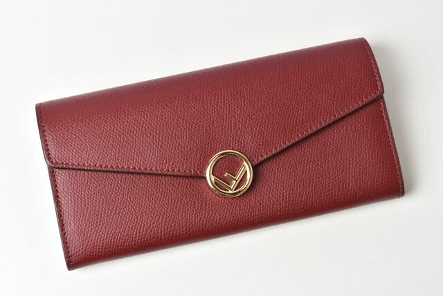 Fendi Wallet Fendi Long Wallet F IS Fendi 8m0251 A18B F14mk Leather Burgundy