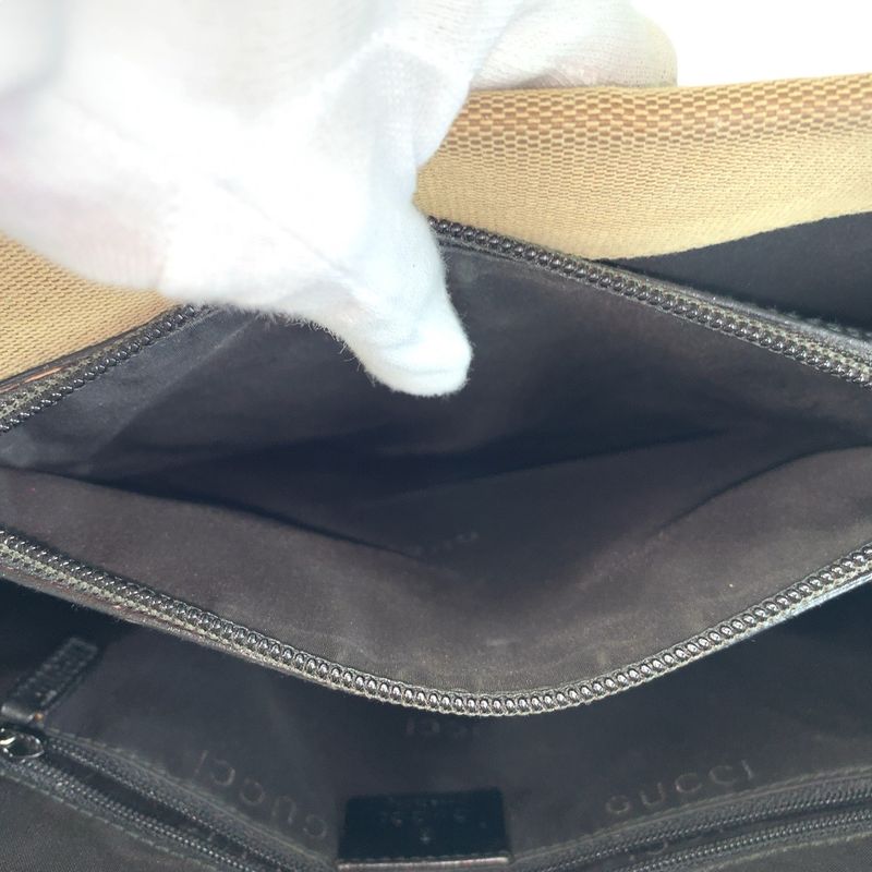 Gucci Bamboo Beige Gunmetal Hardware Canvas/bamboo 002 1010 Handbag Tote Bag