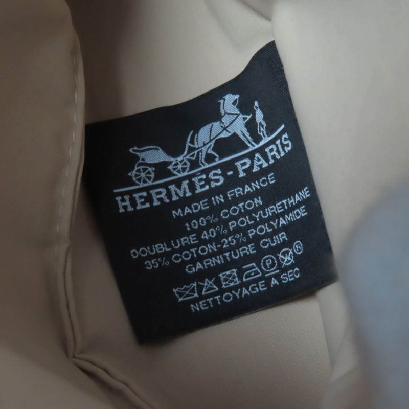 Hermes Bolide Pouch Mini Silver Hardware H Logo Canvas Pouch Orange With Box