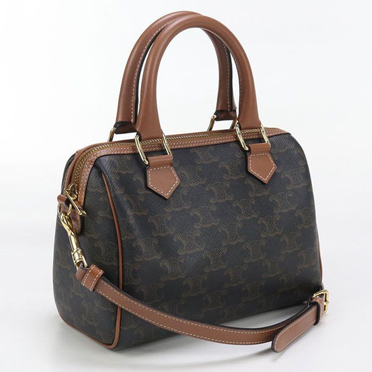 Celine Small 2WAY Triomphe Canvas 113772cas.04lu Mini Boston Triomphe Canvas