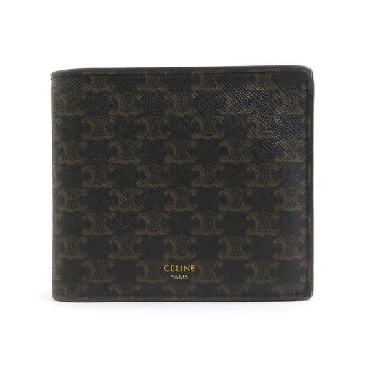 Celine Triomphe Bi-Fold Black Wallet