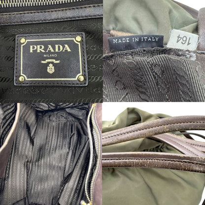 Prada Logo Nylon Draw String Tote Bag Logo Nylon Draw String Tote Bag Br4366