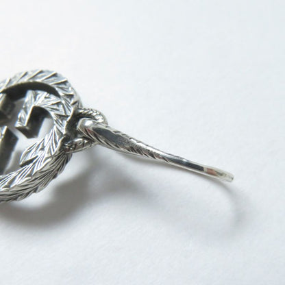 Gucci Interlocking G Arabesque Binaural Earrings Accessory Sv925 Silver With