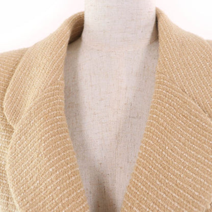 CHANEL Vintage 02C P18870v10901 Coco Mark Tweed Jacket And Skirt Setup Beige 38