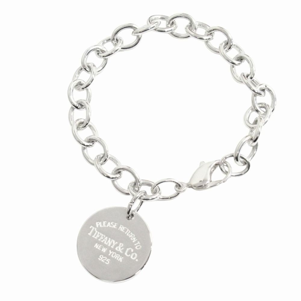 Tiffany & Co Polished Return to Round Bracelet Chain Silver