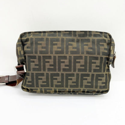 Fendi Shoulder Bag Zucca Scratch Yes 16161 001 Brown