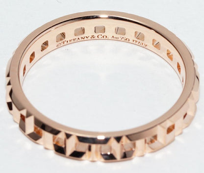 Tiffany & Co Ring 18K Pink Gold T True Narrow Ring Width 35mm (014in)