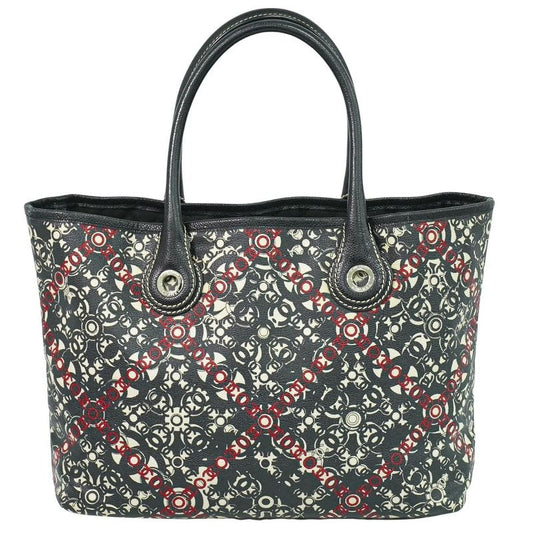 Chanel Coco Travel Tote Bag Handbag Black Multicolor