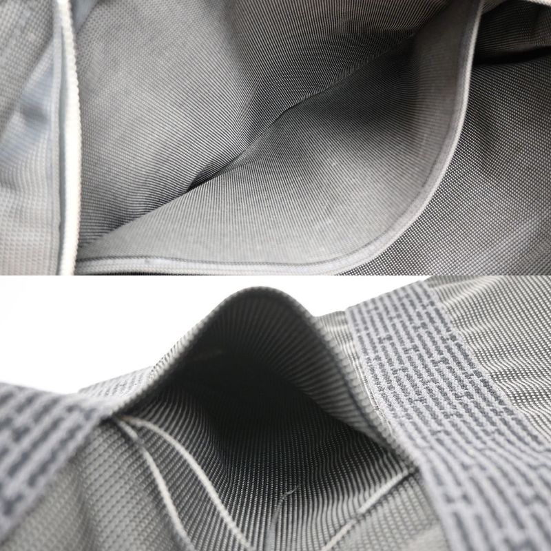 Hermes Her Line MM Hand Tote Bag Canvas Gray 38ka972