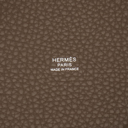 Hermes Handbag Picotin Lock PM Etoupe Leather — view 4