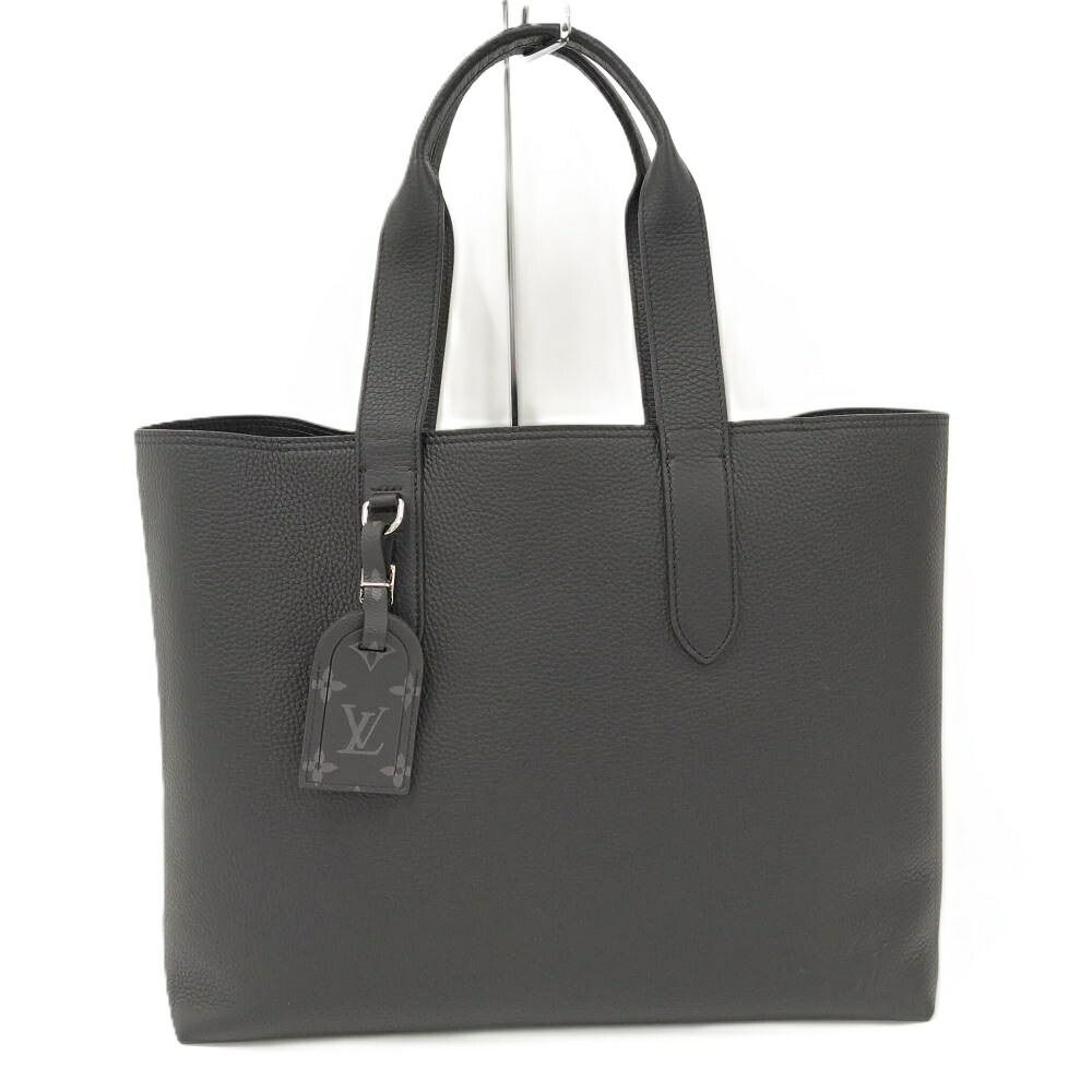 Louis Vuitton Cabas Voyage Tote Taurillon Leather Black