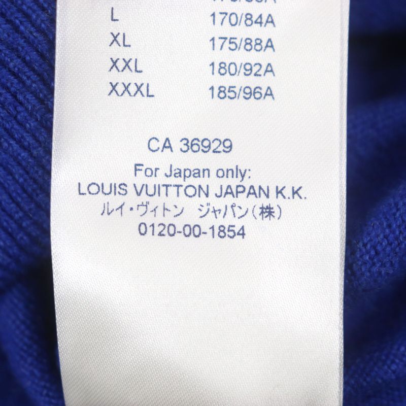  Louis Vuitton 19AW Cashmere Silk Inside Out Crewneck Knit Sweater With Logo
