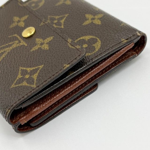 Louis Vuitton Trifold Wallet Monogram Portomonebier Cult Credit M61652 Brown