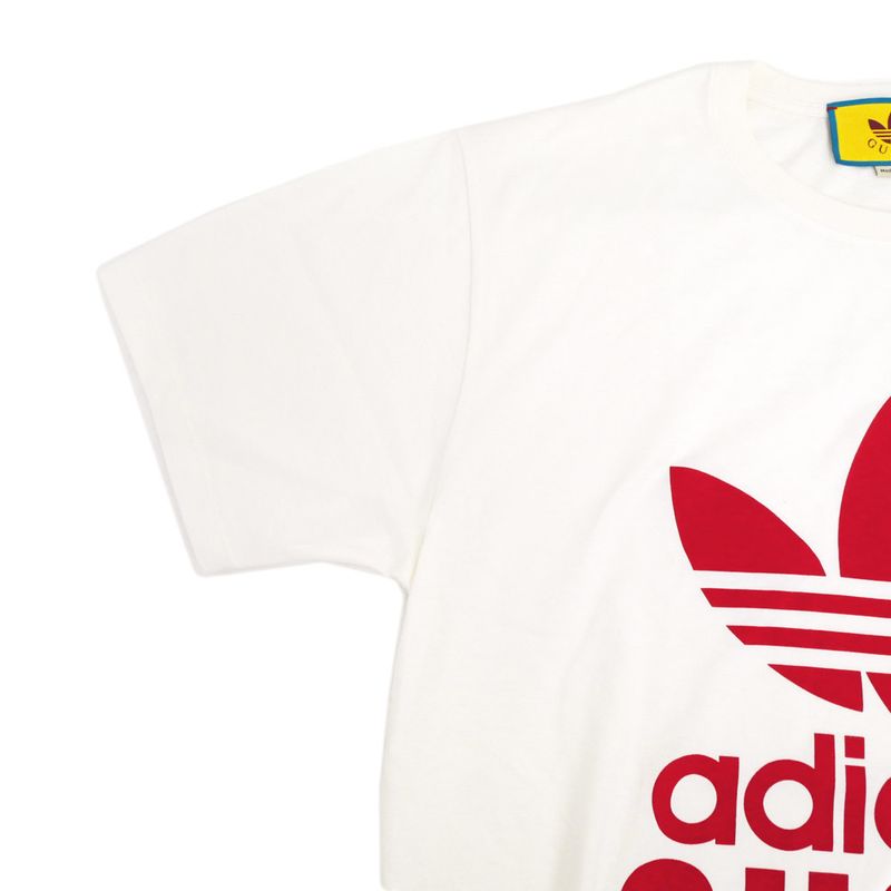 Gucci X Adidas Short Sleeve T-shirt S Size 717422 White Red White Red