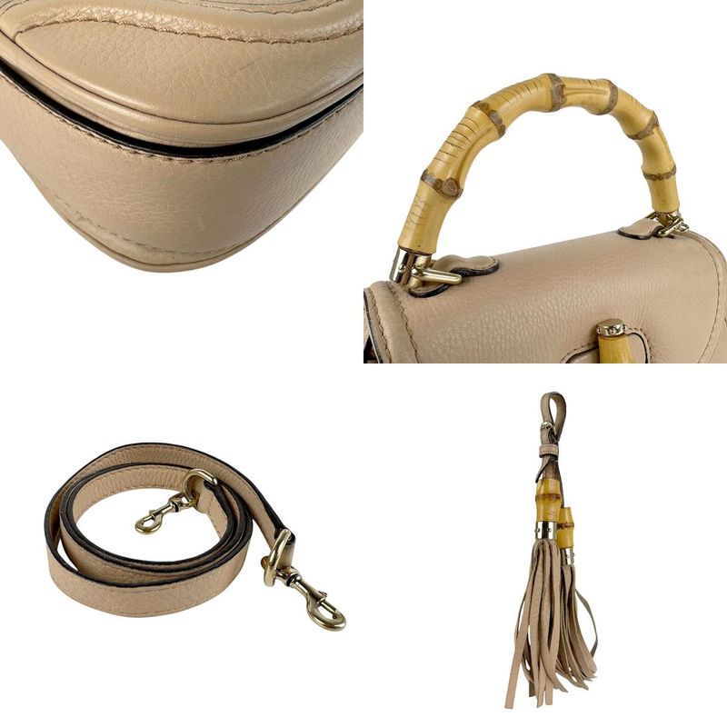 Gucci Shoulder Bag Handbag Bamboo 256805