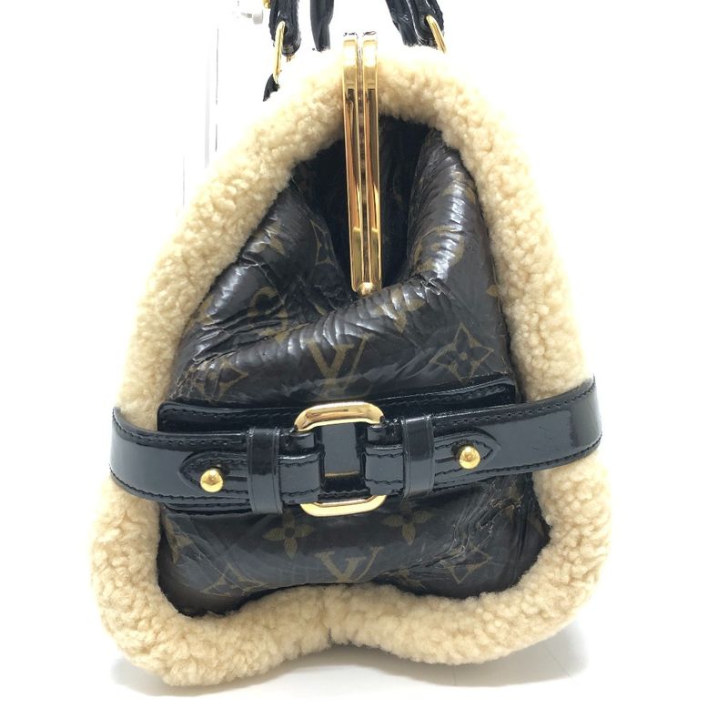 Louis Vuitton Handbag Storm M95574 Patent Leather Marron Brown