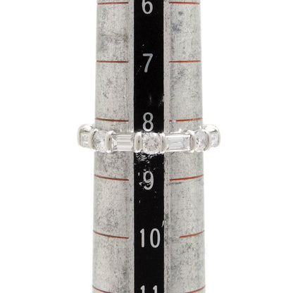 Harry Winston Round Emerald Cut Bar Set Ring