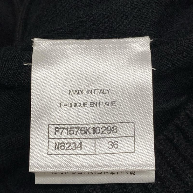 Chanel Cardigan Size 36 S Women - P71576 Black And Silver Cashmere