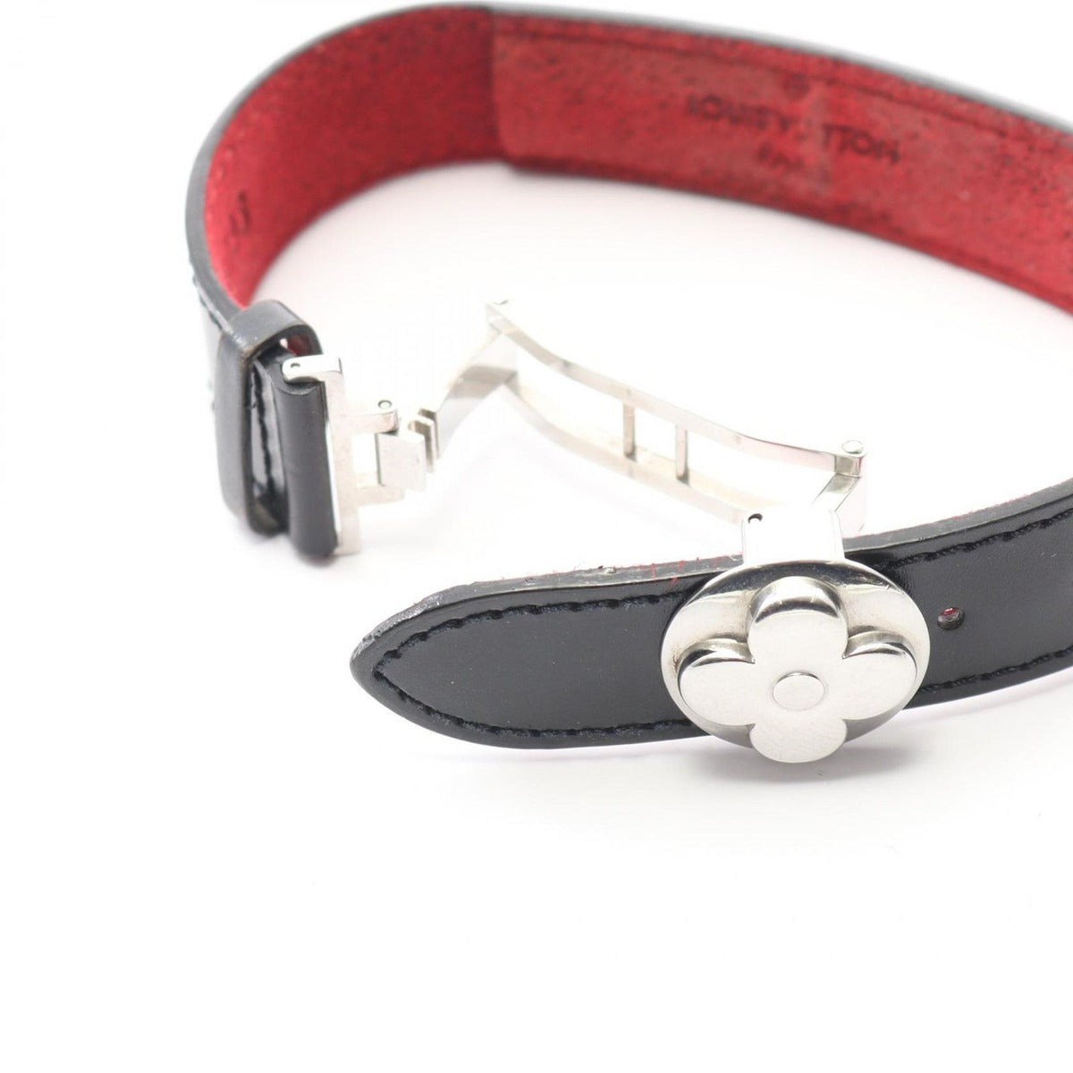 Louis Vuitton Bracelet Luck Leather Stainless Steel — view 3