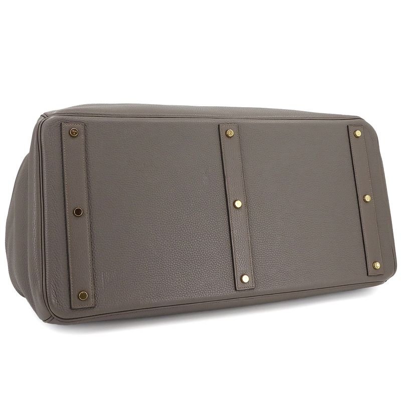 Hermes Haut  Courroies HAC 55 Personal SPO Togo Ethan Hand Bag Stamped D Gold