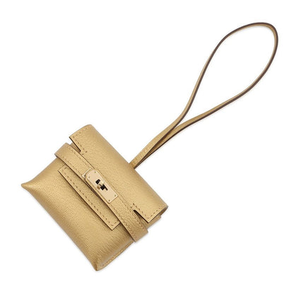 Hermes Bag Charm Kelly Festival Dore Silver Chevre Sham Kira
