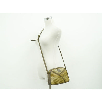 Fendi Zucca Shoulder Bag Pochette Brown — view 6