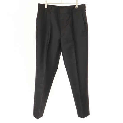 Prada 23ss Wool Mohair Slack Pants Up0214 Black 48