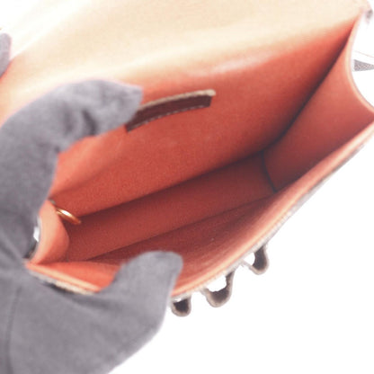 Louis Vuitton Shoulder Bag Portobello Canvas Leather Ebene Brown — view 3