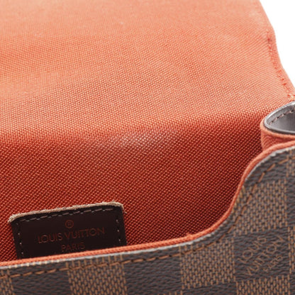 Louis Vuitton Shoulder Bag Portobello Canvas Leather Ebene Brown — view 6