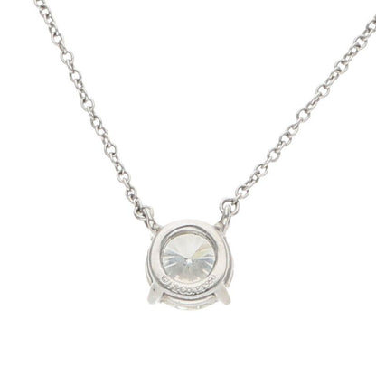 Tiffany & Co Solitaire Pt950 Diamond Platinum Necklace Ladies