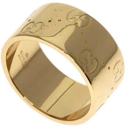 Gucci GG Icon Wide #11 Ring - 18K Yellow Gold Ladies