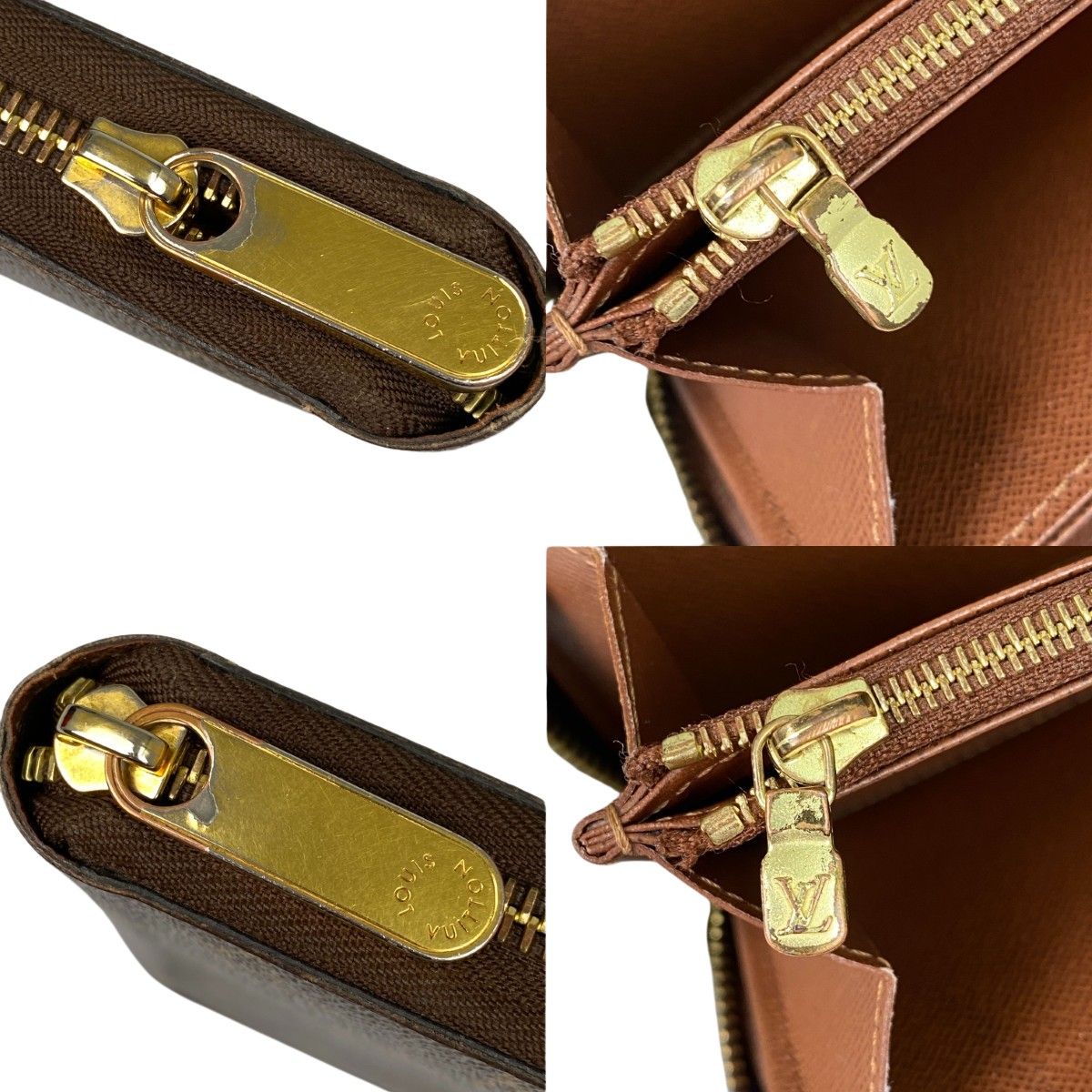 Louis Vuitton Long Wallet Monogram Zippy Wallet M42616 Brown