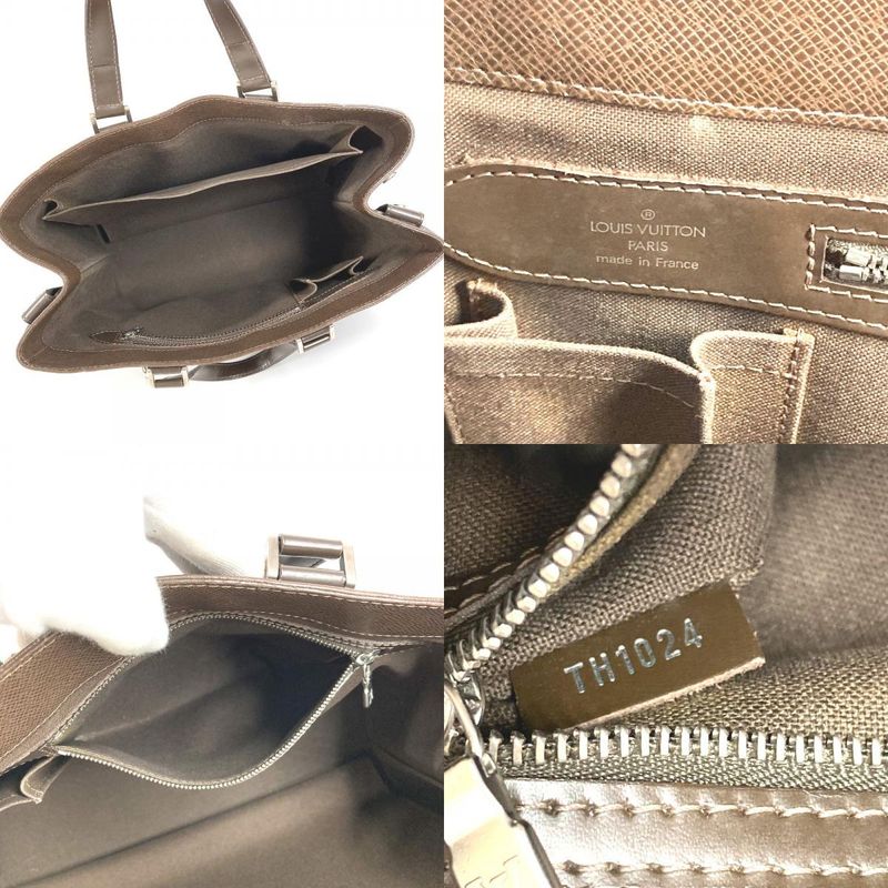 Louis Vuitton Handbag Casbek PM Casbek PM M31028 Taiga Leather Grizzly Brown