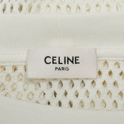 Celine 22SS Logo Mesh T-shirt Oversized Size: L 2x59a950p White Black Cotton