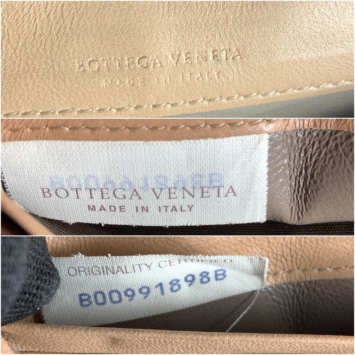 Bottega Veneta Intrecciato Leather Long Wallet Long Wallet Pink