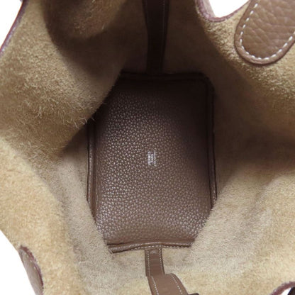 Hermes Picotin Lock PM Etape Silver Hardware Handbag Taurillon Women