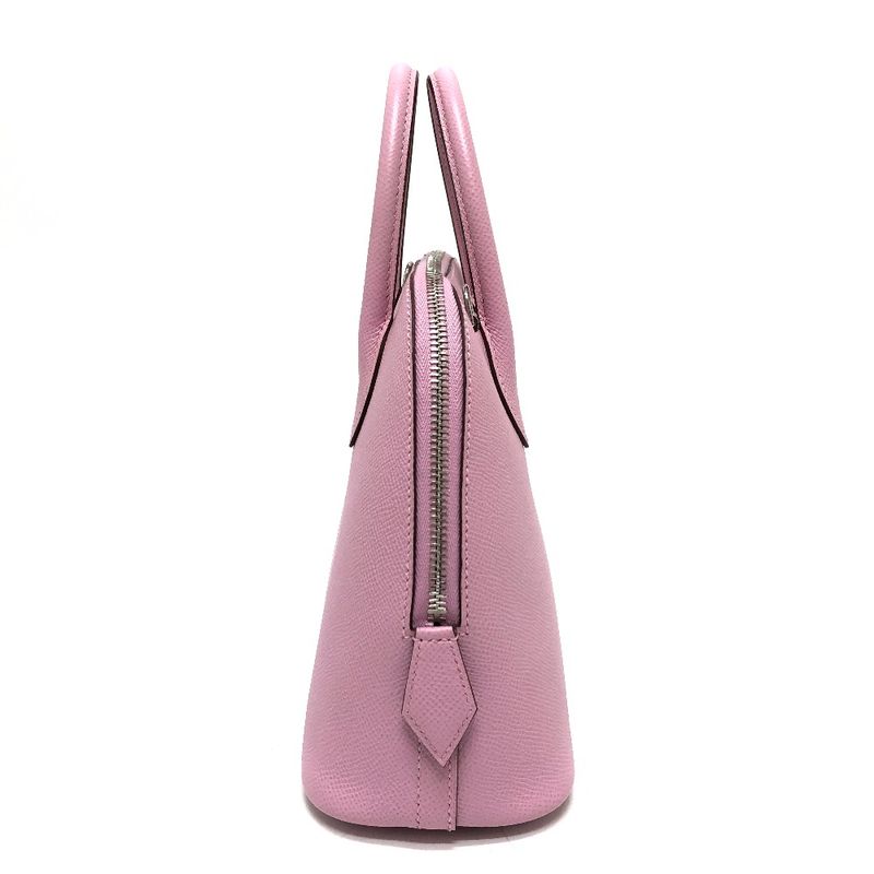 Hermes Handbag Bolide 1923 25 Vaux Epson Mauve Gilbestre Pink