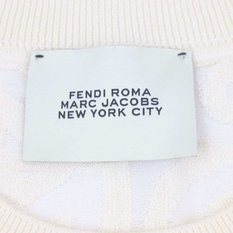  Fendi MARC Jacobs Fendi MARC Jacobs 2022 Fzx131 Wool 77% Logo Allover Pattern