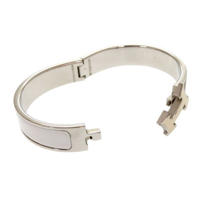 Hermes Click H Click Clack PM Metal Gray Bracelet Bangle 0029 Hermes