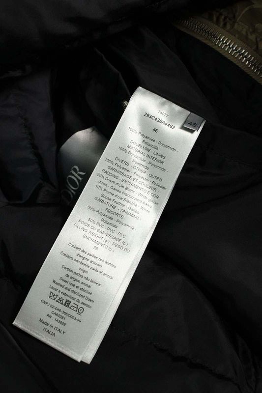 Dior 293c436a4462 Oblique All Over Pattern Down Jacket Men 46